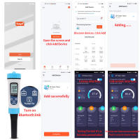 Monitor de calidad del agua 5 en 1 con Bluetooth, Detector multifunción de PH/EC/TDS/CF/Temp, conexión por aplicación Tuya, TDS, probador de acuario - details 4