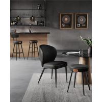 Juego de 2 Taburetes de Bar Taburetes de Cocina, Taburetes de Desayuno, Cuero Sintético con Costuras 76,2 cm de Alto, Silla Comedor, Fácil Montaje, Negro - details 5