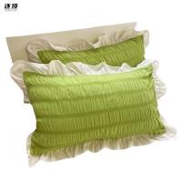 Funda de almohada Lisa para niñas, 1 unidad, diseño de volantes de lujo europeo, funda de almohada de princesa dulce - details 5