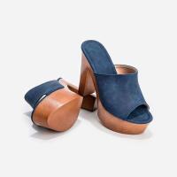 Tacones altos con punta abierta a la moda para mujer con entrega en forma de gota de agua - details 1