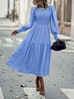 Vestido elegante de manga larga con cintura elegante de otoño e invierno para mujer - details 5