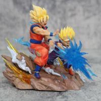 Figura de Son Goku, Kamehameha, Kakarotto Cell, Super Saiyan, modelo de decoración, estatua, muñeca, reg - details 21