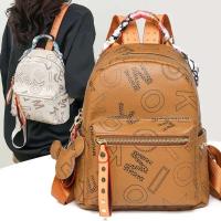 Mochila de almacenamiento multifuncional versátil avanzada impresa de alta calidad a la moda para mujer - details 3