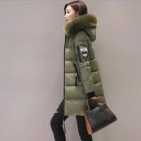 Chaqueta Parka de Invierno 2024 Cálida, Gruesa, Ajuste Delgado, Manga de Abrigo con Forro de Piel para Mujeres Moda de Talla Grande, Abrigo de Plumífero - details 12