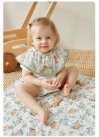Babero de gasa de algodón de bambú para bebés y niños, Baberos para comer, espesamiento impermeable giratorio multicapa - details 10