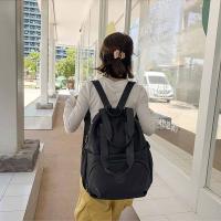 Mochila deportiva de nailon de estilo coreano, bolso de hombro de viaje de gran capacidad de Color sólido, bolso de mano con diseño de nicho, bolsa de Fitness para trabajador de oficina - details 14