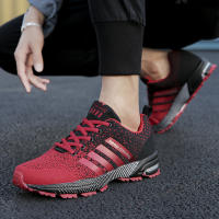 Zapatillas de correr antideslizantes para hombre, zapatos informales transpirables, ultraligeros, a la moda, de malla, para entrenamiento - details 6