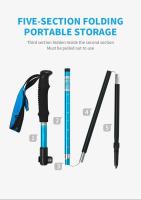 Palos de Senderismo Naturehike Ultraligero Plegable 1Pcs Cane Portátil Aluminio Senderismo Telescópico para Acampar y Caminar - details 1