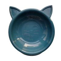 Bol de Comida para Gatos de Forma de Cara Gran Capacidad Color Sólido Alimentador de Agua para Mascotas Pequeñas - details 5
