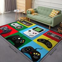 Tapete para piso, alfombras coloridas con diseños de videojuegos, alfombra antideslizante para sala de estar y dormitorio, 1 unidad - details 3