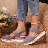 Sandalias de verano de moda con tacón de cuña para mujer - details 6