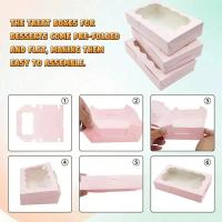 Cajas de Dulces de Pastel de Papel Kraft 10/20Pcs Ideal para Empaquetado de Joyas de Boda - details 2