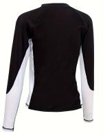 Traje de baño para hombres, de secado rápido de ajuste ceñido traje de buceo, chaqueta de manga larga y pantalones cortos, traje - details 4