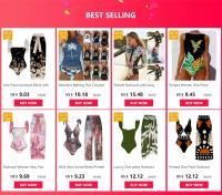 Traje de baño retro sexy y de moda 2025 con estampado push up y traje de baño de una pieza, corte de bikini de aguas termales para mujer - details 0