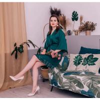 Bata de satén para mujer, lencería íntima, ropa de dormir sedosa, regalo de boda nupcial, bata de baño tipo kimono informal, camisón Sexy - details 4