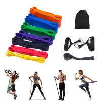 Banda de resistencia al estiramiento de látex, bandas elásticas expansoras para deporte, banda de asistencia para dominadas, entrenamiento en casa, equipo de gimnasio Pilates - details 0