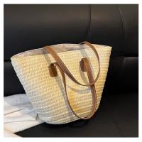 Bolso de Paja Grande Capacidad Estilo Nuevo para 2025 Bolso de Playa Tejido para Mujer - details 22