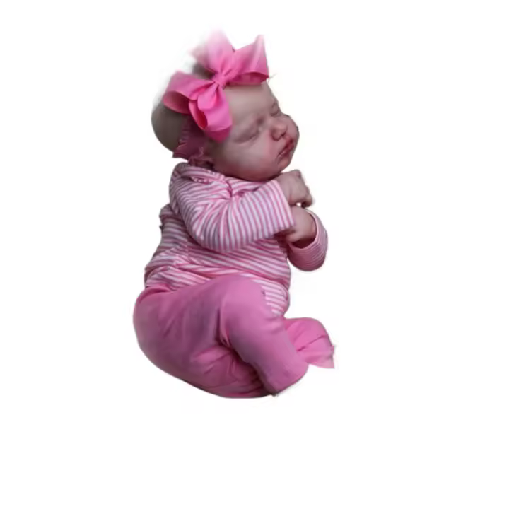 Muñeca reborn de simulación de cuerpo de tela para niños, 49cm, regalo de cumpleaños, juguetes - 1