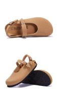 Nuevas cómodas sandalias planas de EVA ajustables con doble botón deslizante - details 3