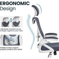 Silla de Oficina Ergonómica Silla Reposabrazo Ajustable Silla Oficina Trabajo con Reposacabeza Silla Giratoria Rosa - details 38