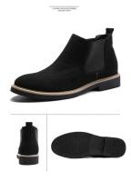 Zapatos de piel de estilo británico de otoño e invierno, botas casuales sin cordones, talla grande 46, botas para hombre - details 13