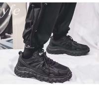 2025 nuevos zapatos deportivos de ocio para hombre de primavera negros son resistentes al desgaste, duraderos, modernos y modernos con forro de malla para el trabajo - details 7