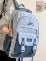 Mochila Escolar De Color Suave Para Niña, Estilo Universitario, Versión Coreana, Con Letras Simples, Para Estudiantes De Primaria Y Secundaria - details 9