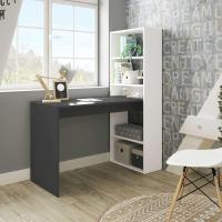 Estantería Reversible Mesa de Ordenador Blanco Artik y Roble Canadian Modelo Doble - details 13