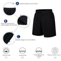Traje de baño corto deportivo para hombre |   Para Surf, Voleibol Playa y Natación |   Tejido de secado rápido anti-cloro - details 2
