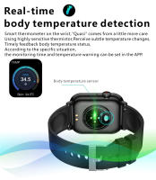 North Edge qx9 Health Check SMART Watch presión arterial, oxígeno en sangre, frecuencia cardíaca temperatura menstrual Bluetooth llamada SOS Weather Forecast Men Watch Women 's Watch compatible con Ios Android - details 7