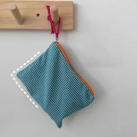 Nueva bolsa de maquillaje a cuadros para mujer, bolsa de algodón de gran capacidad con cremallera, bolso de mano de viaje, bolsa de maquillaje, neceser con cremallera cosmética femenina - details 9