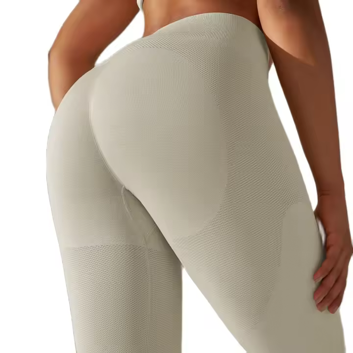 Pantalones cómodos de yoga sin costuras para mujer, ropa de entrenamiento, pantalones deportivos de cintura alta - 1