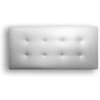 Estructura de Madera, Tapizado en Polipiel Blanca, Diseño Moderno con Botones, Fácil Instalación - Polipiel Blanca, 135 cm - details 5