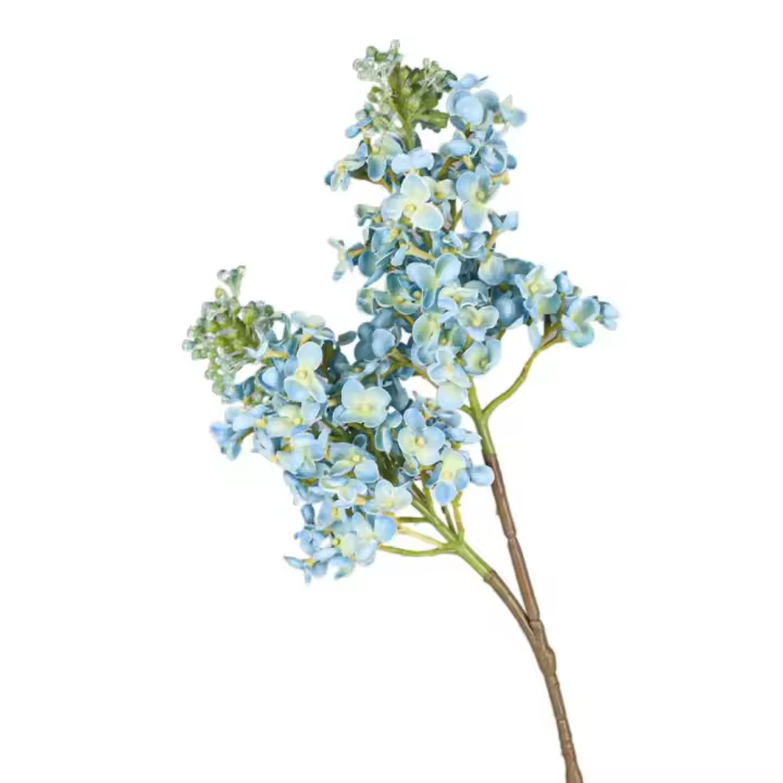 Flor Lila Artificial de tacto Real, rama de flor Lila de seda elegante de lujo, flor falsa hecha a mano, decoración de balcón - 1
