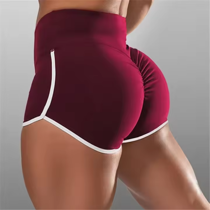 Pantalones cortos deportivos para Yoga para mujer, pantalones cortos deportivos para correr y entrenar, pantalones cortos deportivos de algodón para gimnasio y ciclismo de talla grande - 1