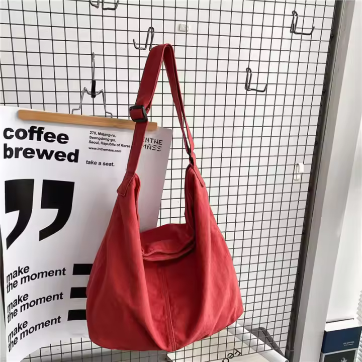 Bolso de lona coreano para hombre, bolso de hombro para hombre, bolso informal para ordenador de gran capacidad - 1
