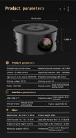 mini Proyector portátil YT200 niño iPhone cine en casa - details 1