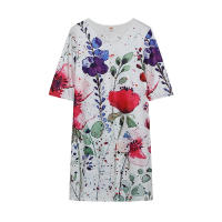 Vestido de manga media con estampado de mariposa, novedad de 2024 - details 3