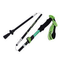 Bastón de Trekking portátil, Alpenstock, plegable, 5 secciones, aleación de aluminio, 1 unidad - details 0