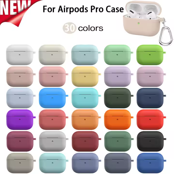 Funda para Apple Airpods pro, accesorios para auriculares inalámbricos con Bluetooth, funda de silicona para Apple Air Pod Pro - 1