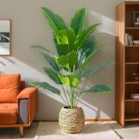 Árbol Trcal grande Artificial, plantas de plátano, hojas de Monstera de plástico de tacto Real para fiesta en el jardín del hogar r - details 1