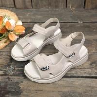 Sandalias casuales de velcro nuevas de verano con suela gruesa de talla grande para mujer - details 4