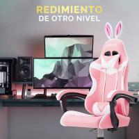 Silla de Juegos Profesional con Masajeador Ergonómica de Oficina con Altura Ajustable y Respaldar Rebotable - details 49