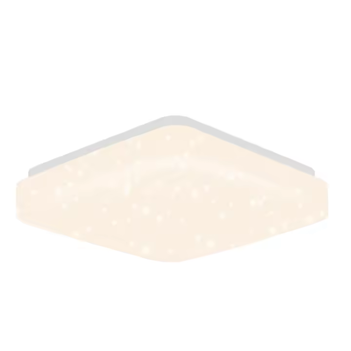 CBJKTX Lámpara de techo LED dormitorio 15W cielo estrellado 21cm blanco cálido lámpara de pasillo cuadrado pasillo estrella - 1