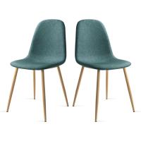 2 Sillas de Comedor Estilo Nórdico, Asiento Acolchado y Respaldo Ergonómico, Diseño Moderno para Salón, Cocina o Dormitorio - details 0