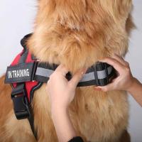 Arnés reflectante perro, chaleco ustable transpirable con parche de identificación, suministros para caminar al aire libre - details 4