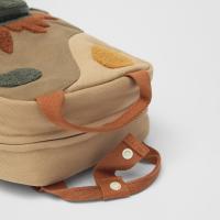 Mochila de Niños Bordada de Dinosaurio Bolsa de Escuela de Lona para Niños y Niñas - details 6