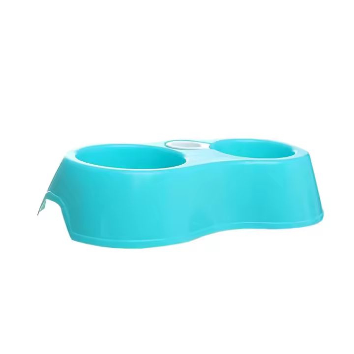Juego de cuencos desmontables para Alimentación de Mascotas, cuencos dobles duraderos para gatos y perros, suministros de riego, contenedor de comida, plato alimentador, suministros para mascotas - 1