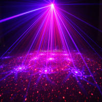 Proyector Láser ESHINY Rojo-Azul 18 Patrones de Iluminación para Discoteca, Fiesta de Baile, Bar de Navidad KTV Luces de Escenario para DJ - details 14