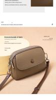 Bolso de piel de vaca para mujer, nuevo bolso de moda, bolso de hombro único - details 1